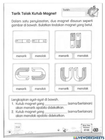 Tarik tolak kutub magnet