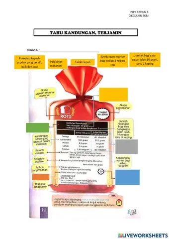 Pelabelan nutiren makanan tahun 5