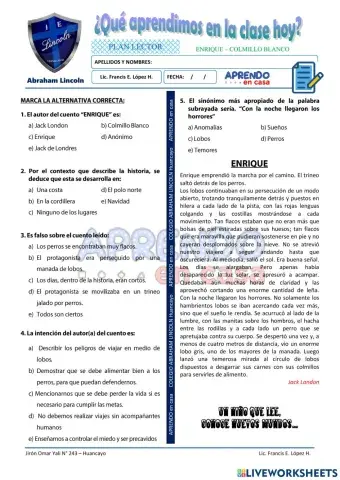 Prac. lectura ENRIQUE - COLMILLO BLANCO