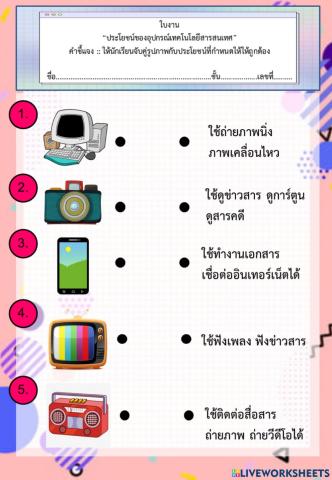 ประโยชน์ของเทคโนโลยีสารสนเทศ