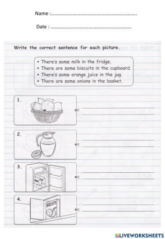Module 6 : Food, please.