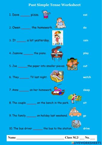 Past Simple Tense Worksheet