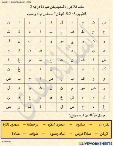Larangan2 semasa tiada wuduk-Ibadat darjah 3