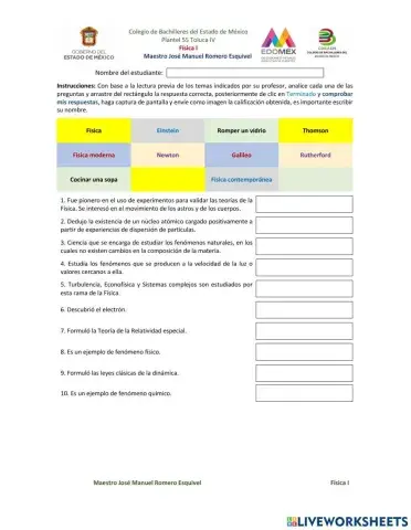 Evolución histórica de la física