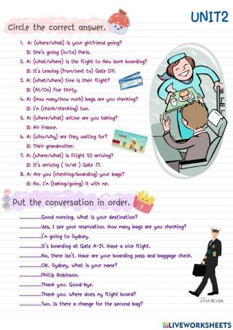 Conversation in the Airport