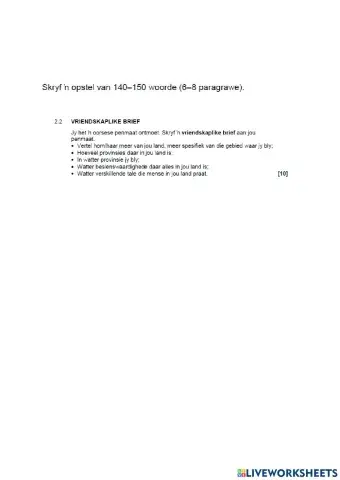 Afrikaans paper 2 part 2