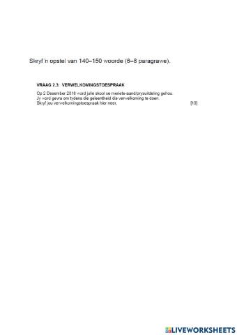 Afrikaans paper 2 part 3