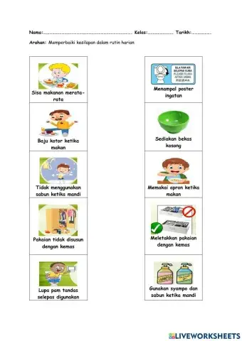 Memperbaiki kesilapan dalam rutin harian