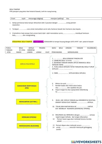 Bola tampar tingkatan 2