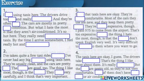 Unit 2: fill in the blanks - transport