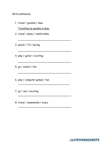 Getting around  : Writing