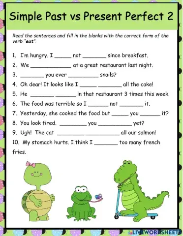 Simple Past vs Present Perfect 2