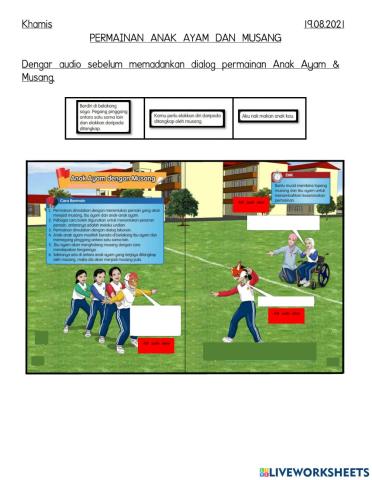 Dialog Permainan Anak Ayam & Musang