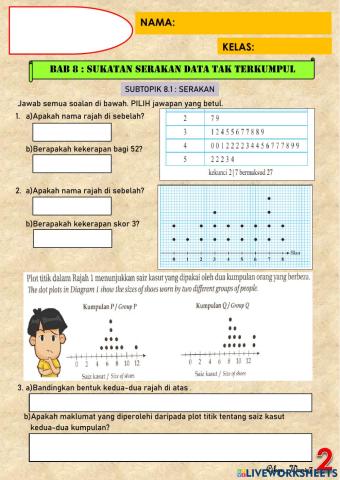 Soalan Subjektif Serakan