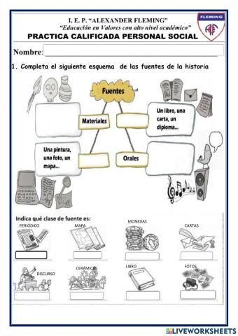Practica fuentes de la historia