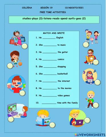 Free time activities