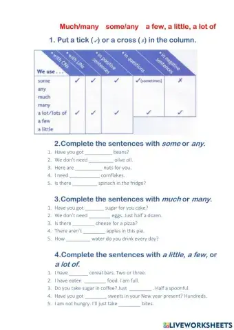 Expression of quantity