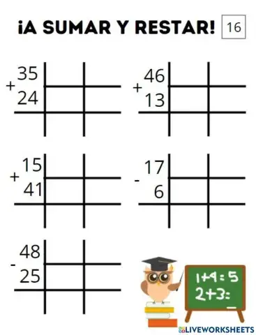 Suma y resta con descomposición