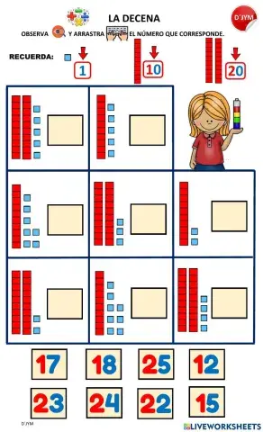 La decena - Determinación por bloques
