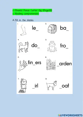 English Year 2 Page 99