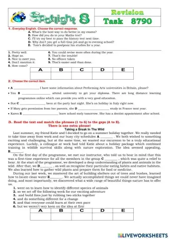 Spotlight 8 Task 8790