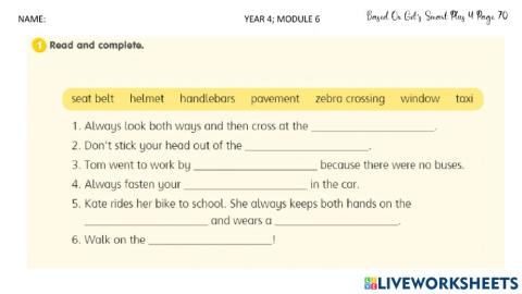 Module 6 getting around