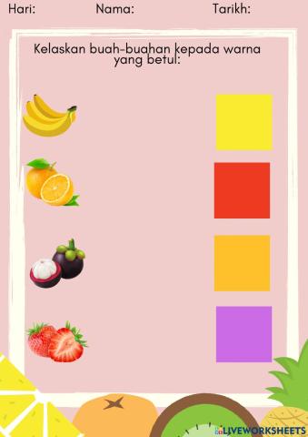 Warna Buah-buahan