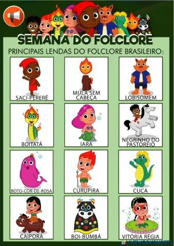 Semana do Folclore - Personagens e lendas