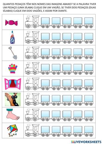 Contando as sílabas