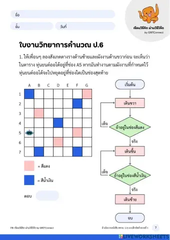 วิทยาการคำนวณ ป.6 ครั่งที่ 5