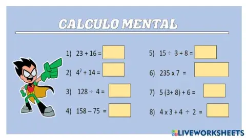 Calculo mental 3