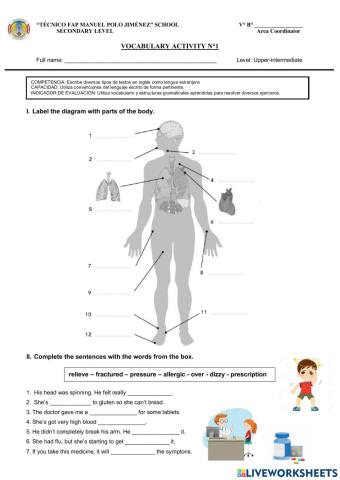 Vocabulary Activity N°1