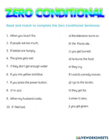 Activity: Zero Conditional