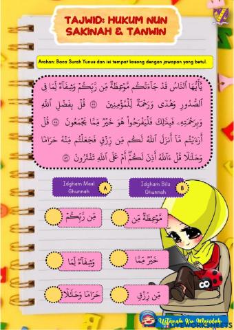 Pendidikan Islam Tahun 3 - Hukum Nun Sakinah dan Tanwin
