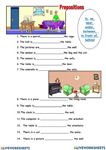 Preposition of place