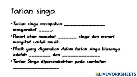 Tarian Singa Muzik Tahun 2