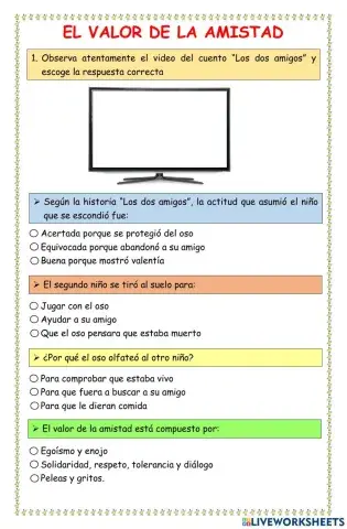 El valor de la amistad