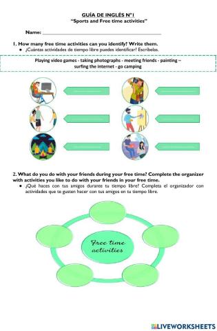 Sports and free time activities