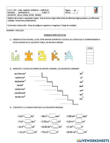 2° año-núcleo 5- tp n°10-áreas