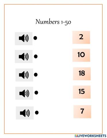 The Numbers 1-50