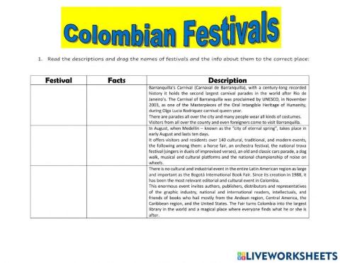Colombian Festivals