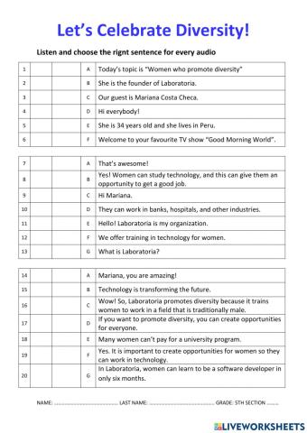 Let's Celebrate Diversity!