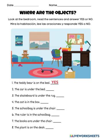 Where are the objects?