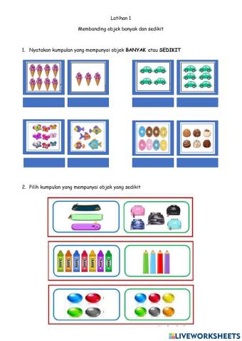 Latihan - kumpulan banyak dan kumpulan sedikit (Matematik KSSMKR)
