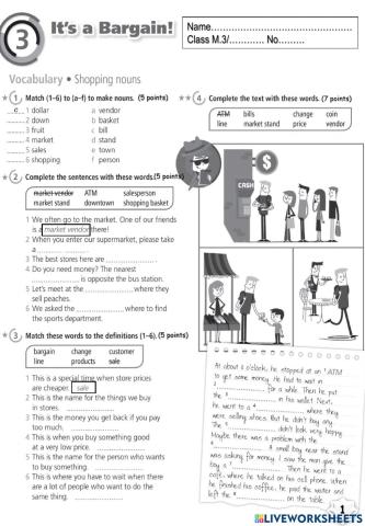 worksheet unit 3 part 1