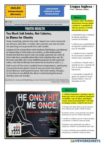 Atividade de Revisão