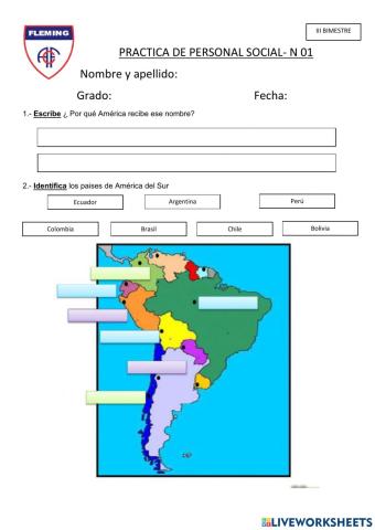 Practica calificada de personal social