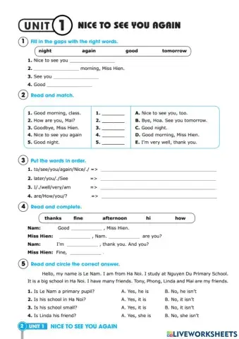 Nice to see you again