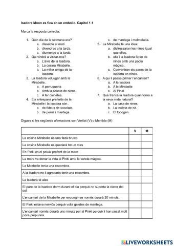 Isadora Moon es fica en un embolic cap 1