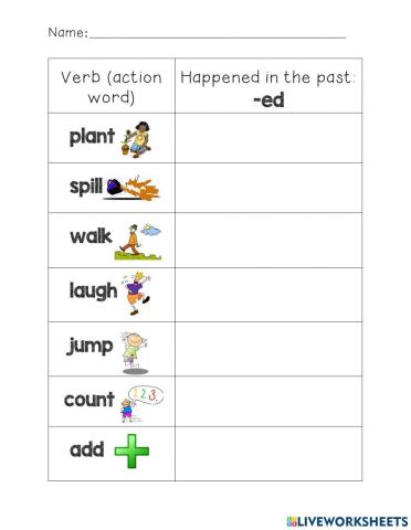 -ed verb